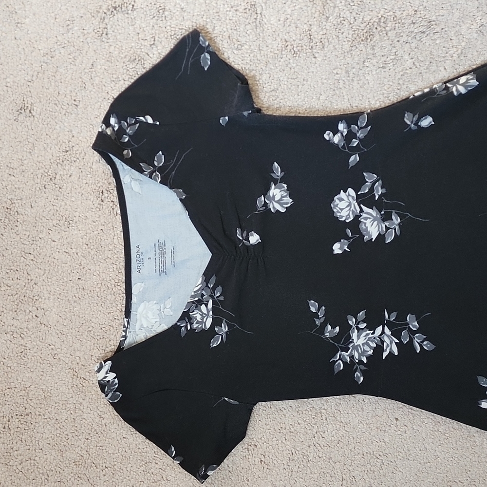 Arizona black floral summery dress - Picture 2 of 7